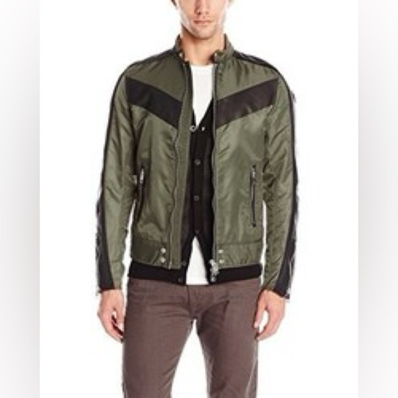 Diesel Men's J-Reed-Mix Jacket green and black - Picture 2 of 14